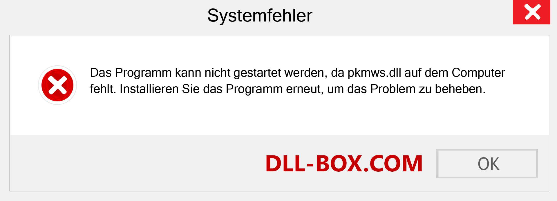 pkmws.dll-Datei fehlt?. Download für Windows 7, 8, 10 - Fix pkmws dll Missing Error unter Windows, Fotos, Bildern